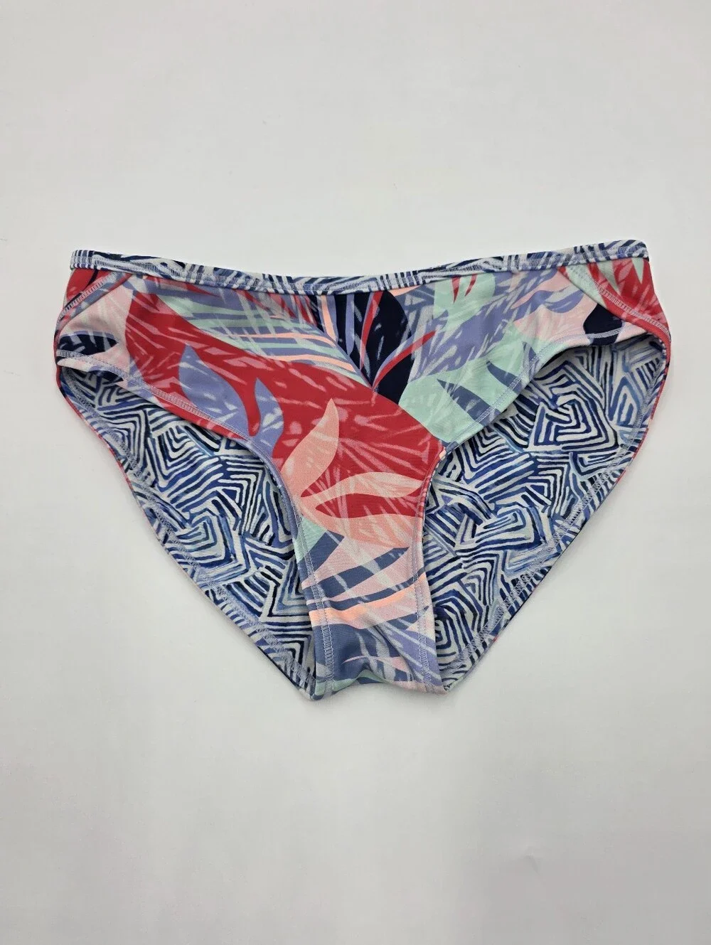 Athleta Girl Palm Oasis print reversible bikini top and bottoms size S